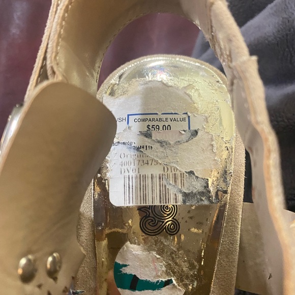 Sexy Summer Heels! By Carlos Santana , Women size 7.5 - Picture 4 of 5